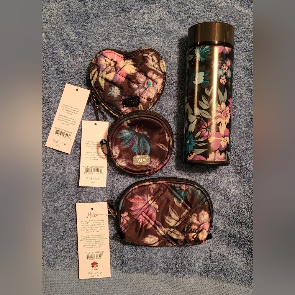 Lug Bloom black accessories combo